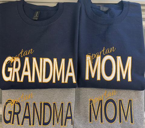 Spartan Mom/Grandma Crew Sweatshirt