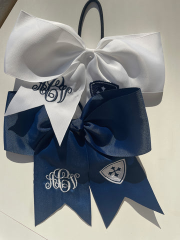 Monogram added to any Spartan Shop hairbow
