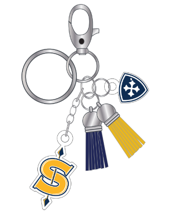 Custom Acrylic and Tassel Bag Charm/Keychain