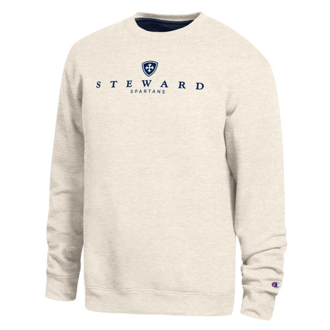 Winter White Fleece Crew Sweatshirt by Champion