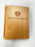 Wood Photo Album with Etched Steward Shield