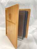 Wood Photo Album with Etched Steward Shield